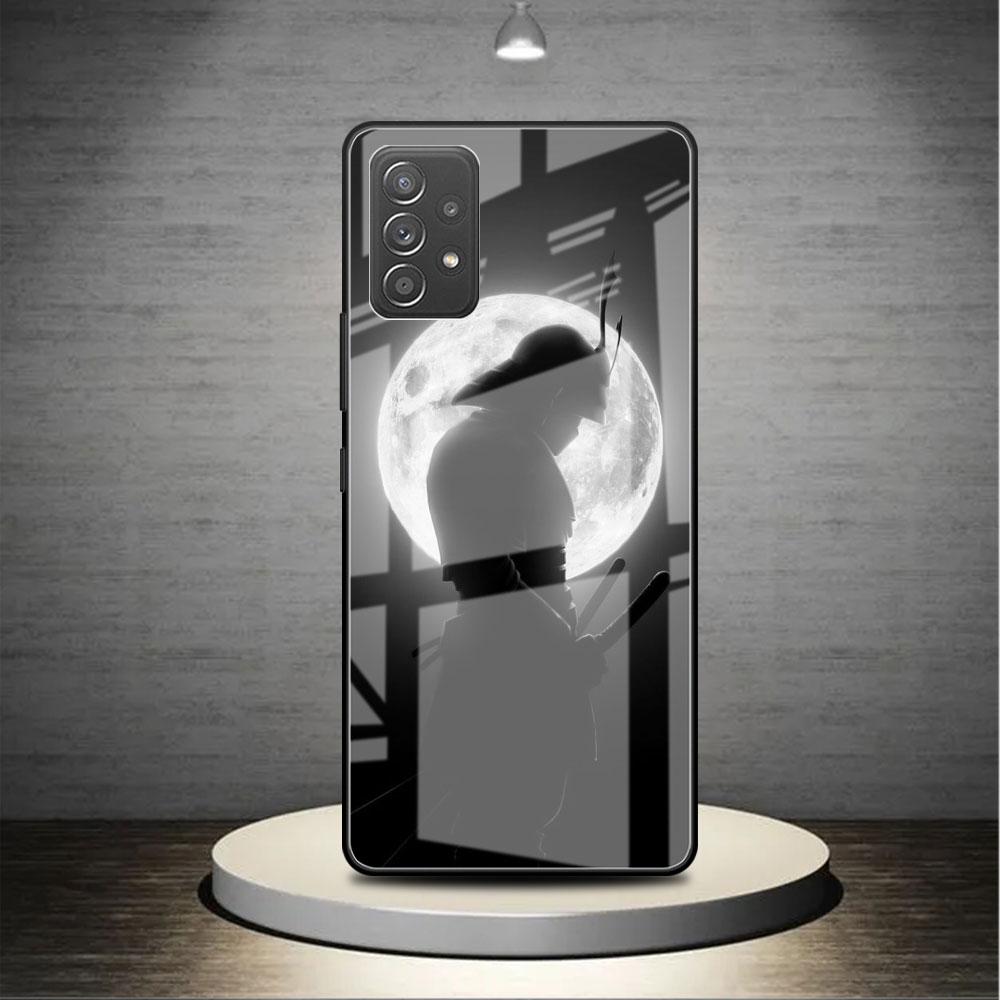Landschaft Tusche Samurai Kunst Glas Hülle Für Samsung Galaxy A52 A71 A50 A51 A70 A21s A31 A72 A10 A12 A30 A22 5G Handyhülle