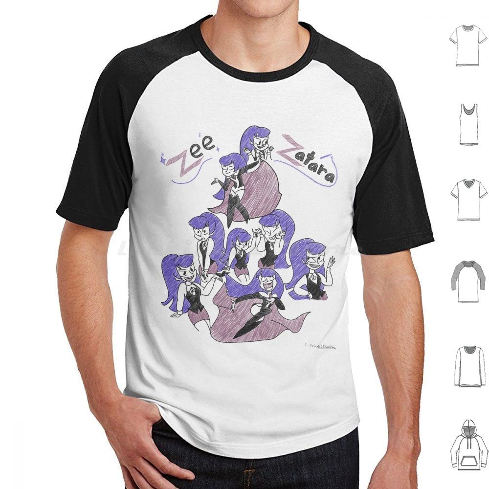 Sketchy Zee Zatara T Shirt Cotton Men Women DIY Print Zee Zatara Comics Zatana Superhero Girls Cartoon Magic Cartoons Magician