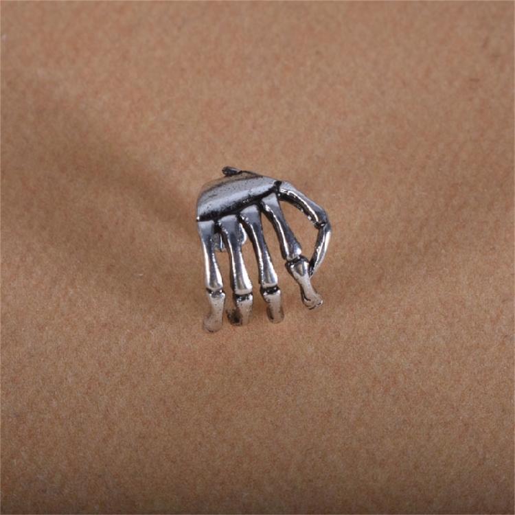 Alternative Alloy Ear Cuff Skeleton Hand Designs Punk Rock Fashion Accessory Jewelry For Edgy Outfits