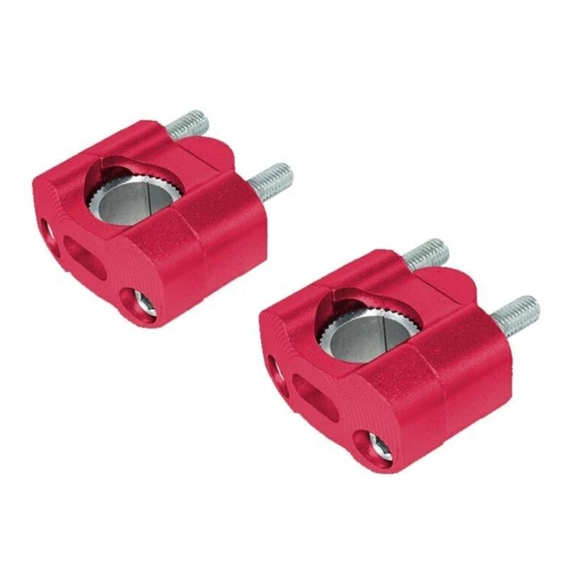 Pair Motorcycle Handlebar Rise Clamps 22mm Aluminum Handlebar Mounts for Off Road Bikes Universal Fit Easy Installation