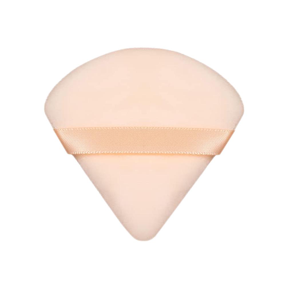 Dreieckiger fächerförmiger flauschiger Puderquaste Honig-Puff Make-up Fixierung Air Cushion feiner flauschiger Puder Spezialschwamm Trockenpuderquaste