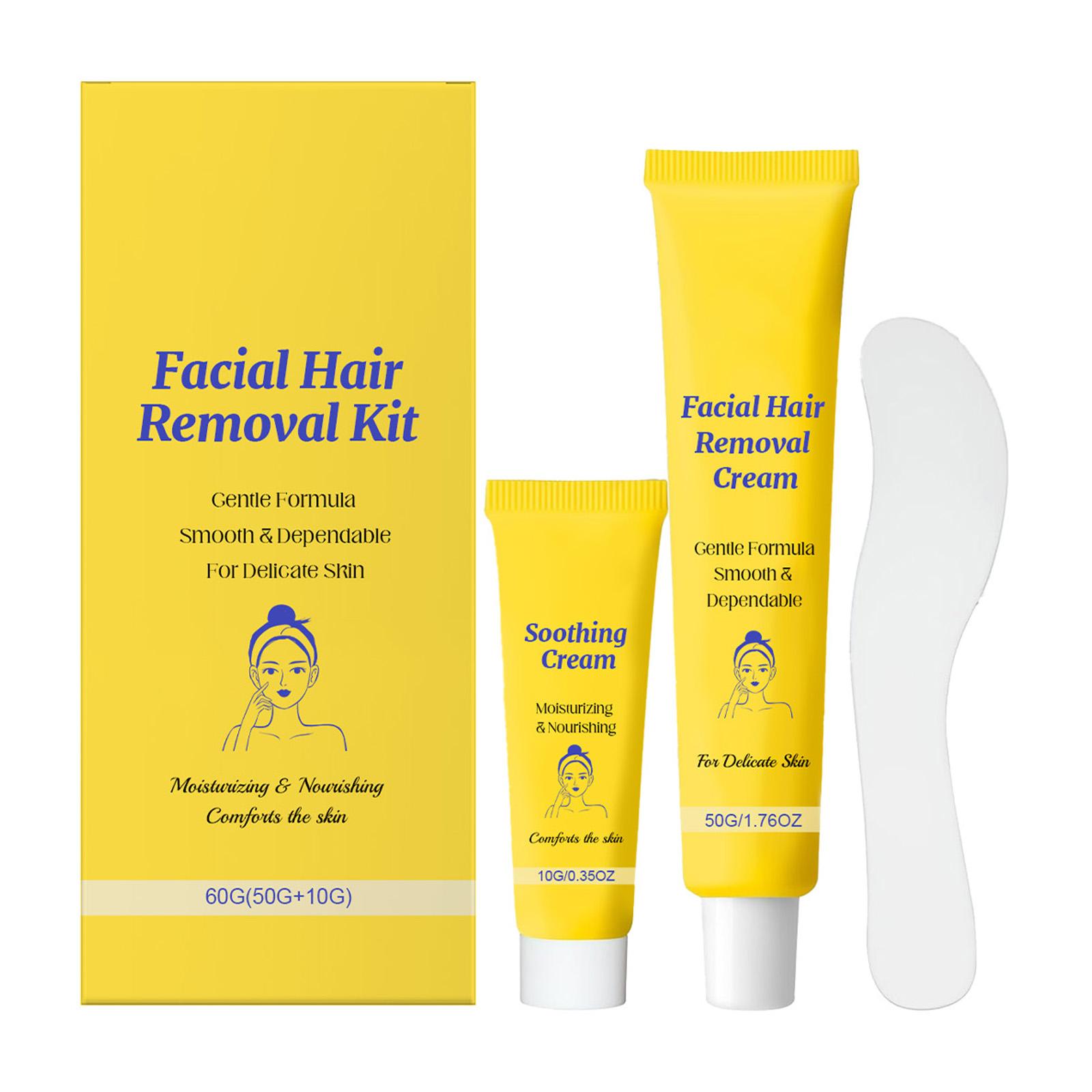 

Facial Hair Removal Cream, And Gentle Hair Removal Lotion For Sensitive Skin, Suitable For The Chin, Upper Lip And Cheeks one size белый