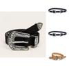 Vintage Floral Design Womens Faux Leather Belt With Alloy Buckle