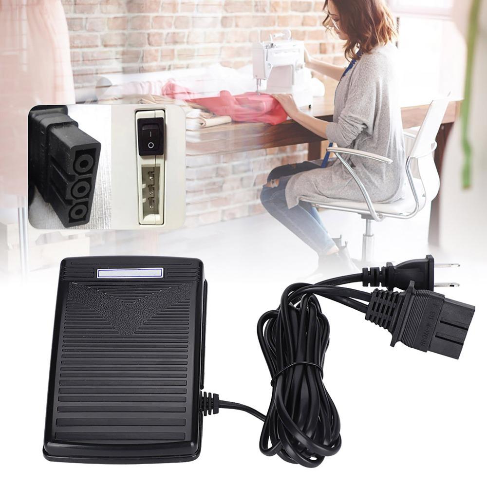 Variable Speed Control Sewing Machine Pedal Switch MultiFunctional Black Foot Control Pedal Domestic Pedal Switch Controller