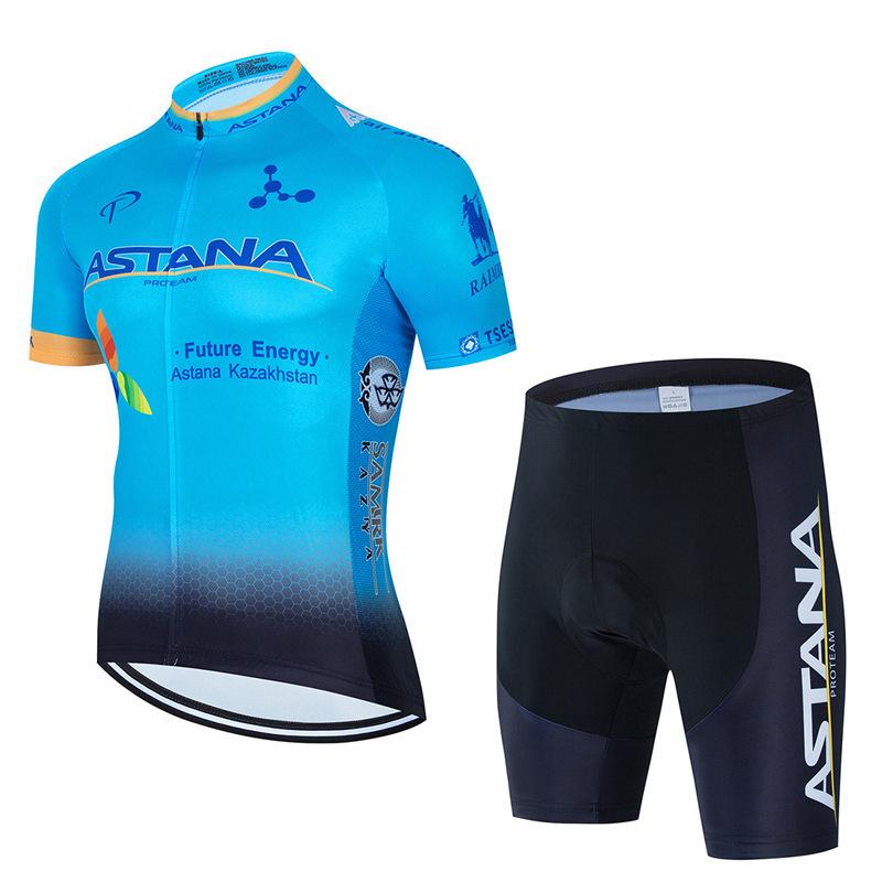 Men's summer short-sleeved cycling suit top mountain bike quick-drying breathable sweat-absorbing short-sleeved suit
