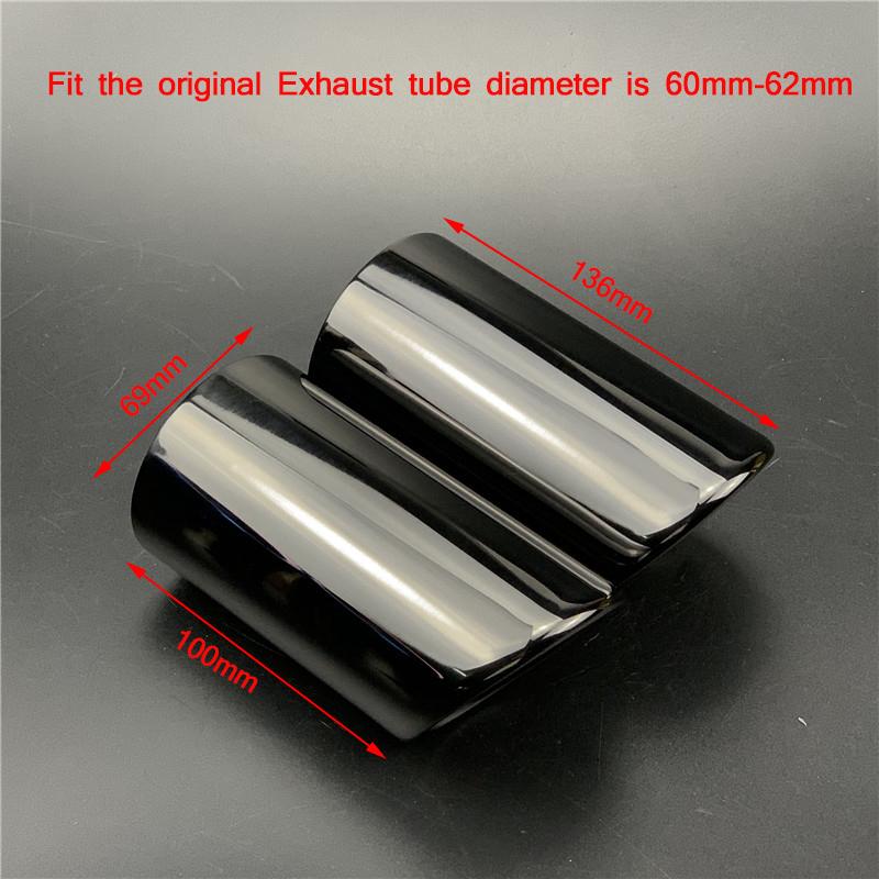 Car Exhaust Pipe Cover For Volkswagen Jetta POLO Golf GTI R20 R36 EOS Scirocc Variant / Skoda Octavia Fabia Rapid Superb Yeti