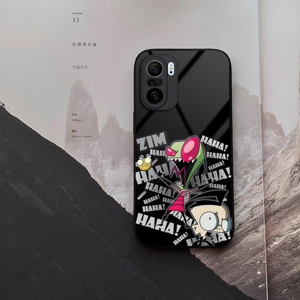 Invader Zim Phone Case Tempered Glass For Xiaomi 15 14 12 Lite Pro 13 11t Lite POCO M6 M5 X6 X5 X3 F5 F6 Pro Cover