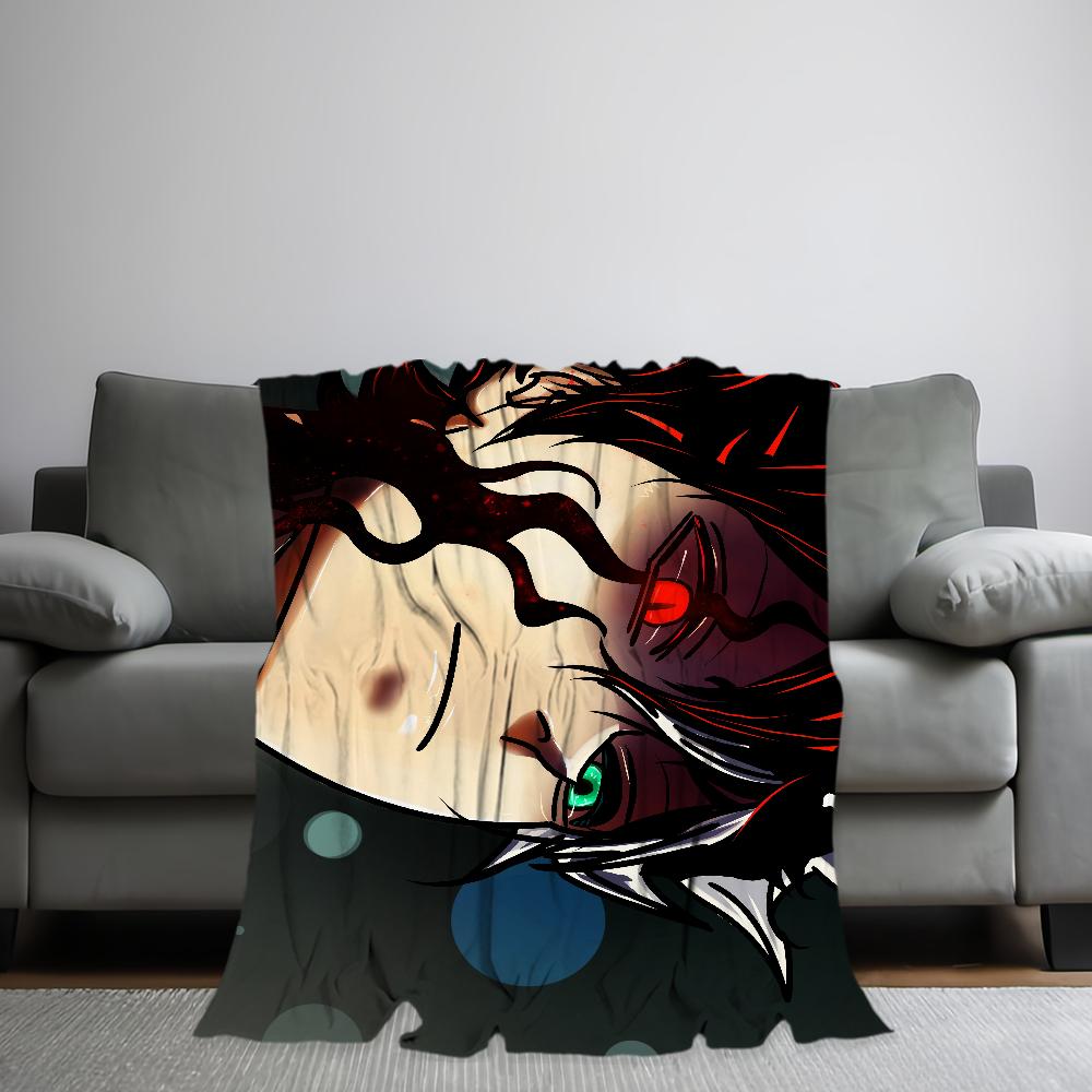 Anime B-Black C-Clover Printed comfortable and soft sofa, living room bed, bedroom blanket suitable for travel and gifts