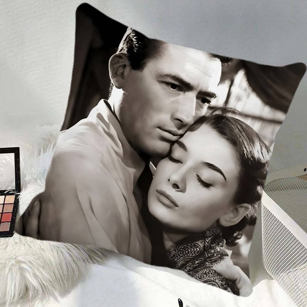 Movie RRoman Holiday Pillow Case Square Pillow Bedroom Sofa Leisure Comfort Cushion Car Home Decoration