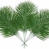 10Pcs Green Leaves Artificial Palm Leaves Large Greenery Faux Greenery  Home Decor