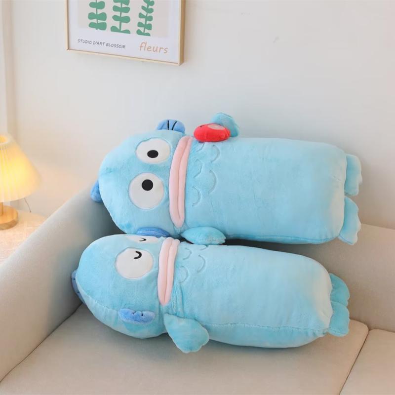 50cm Cute Hangyodon Long Cushion Stuffed Anime Cartoon Throw Pillow Sofa Bed Back Cushion Home Decor Xmas Gifts