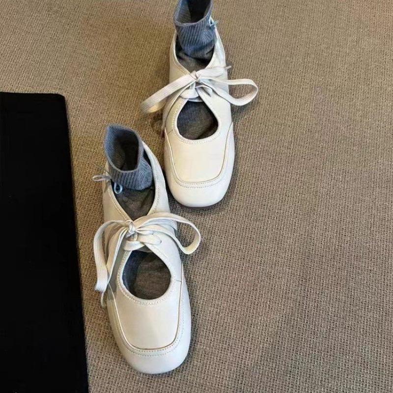 Women's Flat Bottom Slip-On Shoes Spring New Style Casual Versatile White Sneakers Bow Daily Elegant Flop Shoes Trendy