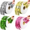 Colorful Tearable Raffle Tickets Double Rolls Admission Ticket, For Events, Competitions, Classroom Rewards, Carnivals