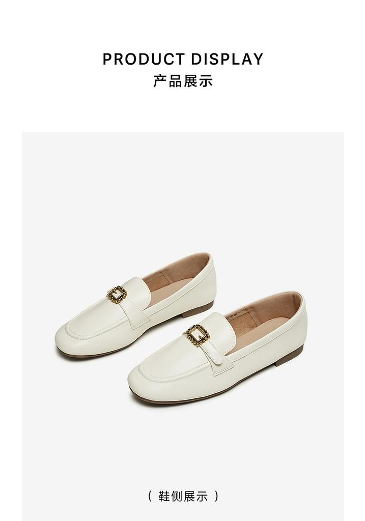 TATA/He She 2026 Spring Shopping Mall Same Style Fashion Leisure Versatile Le Fu Shoes