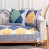 Nordic Cotton Sofa Cover Four Season Fabric Anti Slip Leather Sofe Cushion Simple Summer Couch Cover Backrest Dust Cover Towel
