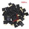 100Pcs Self Adhesive Cable Tie Holder Wire Fixing Base Strong Sticky Cable Tie Holder Organizer For Home Office Wire Storage