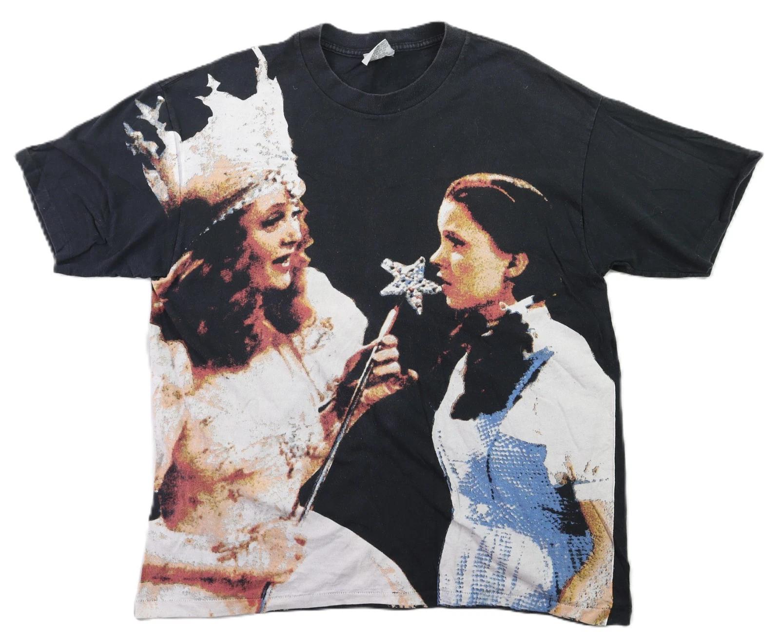 Vtg 90s Desantis USA XL Black Wizard Of Oz Dorothy Glinda Single Stitch T Shirt M