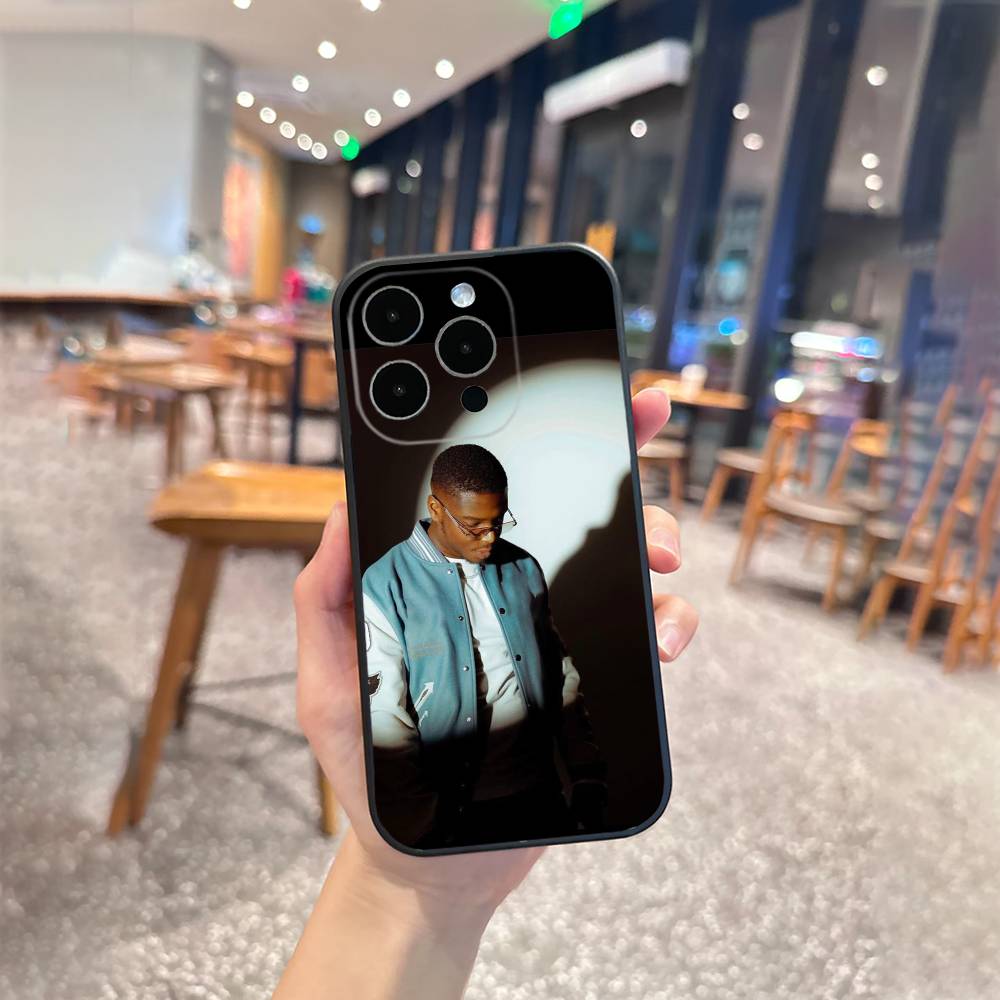 Rapper N-Ninho N-NI Phone Case For iPhone17,16,15,14,13,12 Plus,Max Soft Silicone Black Cover iPhone16e