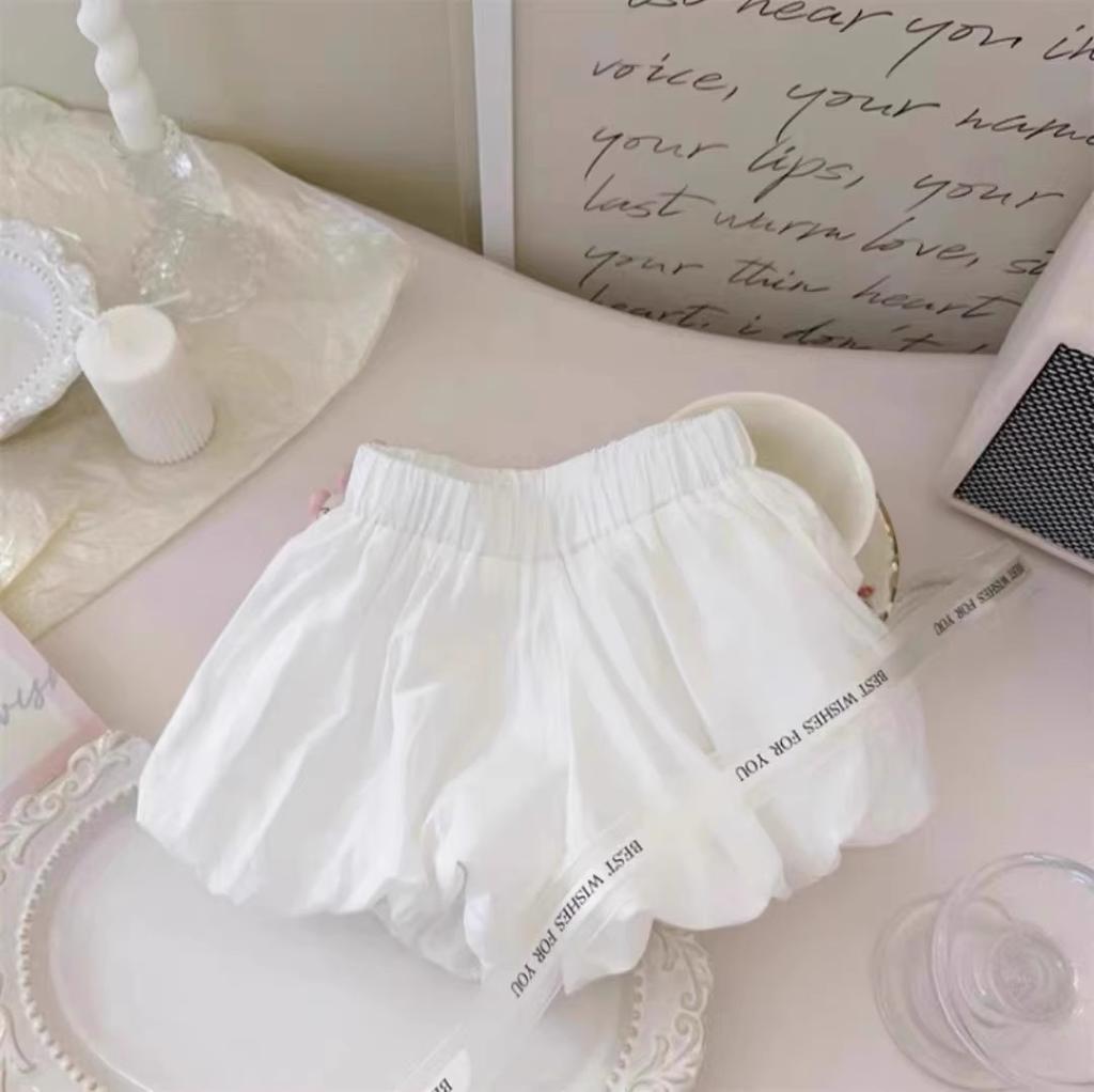 Girls Cute Heart Bow Short Sleeve T Shirt And Bud Pants Set Stylish Two Piece Outfit For Kids