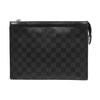 [Pre-Owned] Pochette Voyage MM 'Black Damier Graphite Canvas' - Very Good #1Q42HZH