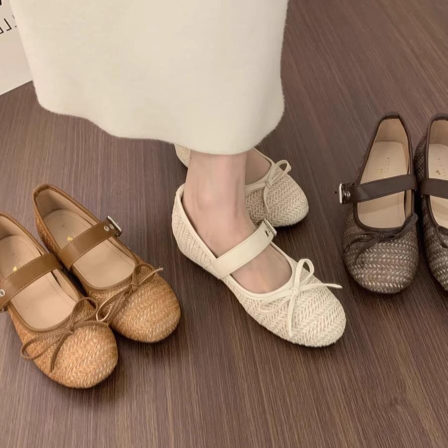 French Bohemian Gentle Braided Baotou Sandals Women 2025 Spring Summer Vacation Fairy Evening Empty Single Shoes
