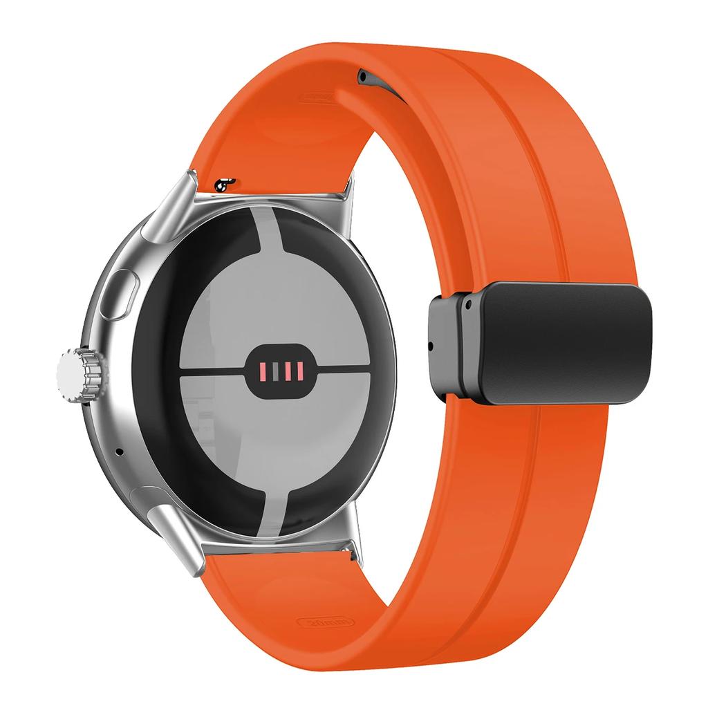 NEW Silicone Strap for Google Pixel Watch 3 45mm Band for Google Pixel Watch 1 2 3 41mm Magnetic Wristband Bracelet Accessories