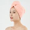 3pcs Coral Fleece Hair Towel Women Plain Soft Absorbent Microfiber Drying Hair Wrap Towels