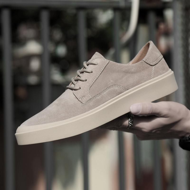 Fashion Men All-match 2024 New Arrival Mens Sneakers Lace-Up Leather Men Shoe Low Top Men's Outdoor Casual Shoes Breathable Skate Shoes