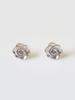 Sosoo 925 Silver Ashley Rose Cubic Earrings