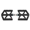 Lp Litepro 2pcs Folding Bicycle Pedal Black Wearproof Nylon Nonslip Mountain Bike Footpeg for MTB