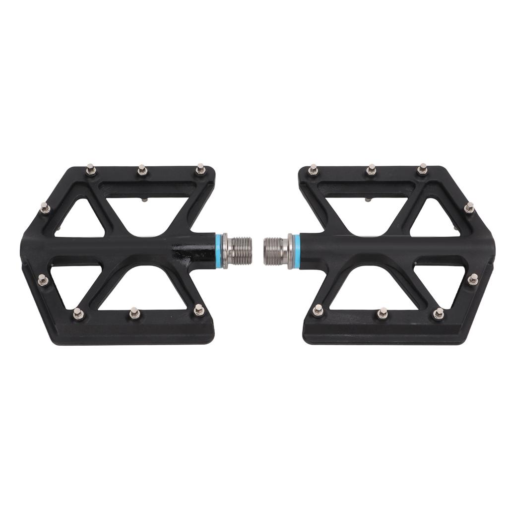 Lp Litepro 2pcs Folding Bicycle Pedal Black Wearproof Nylon Nonslip Mountain Bike Footpeg for MTB