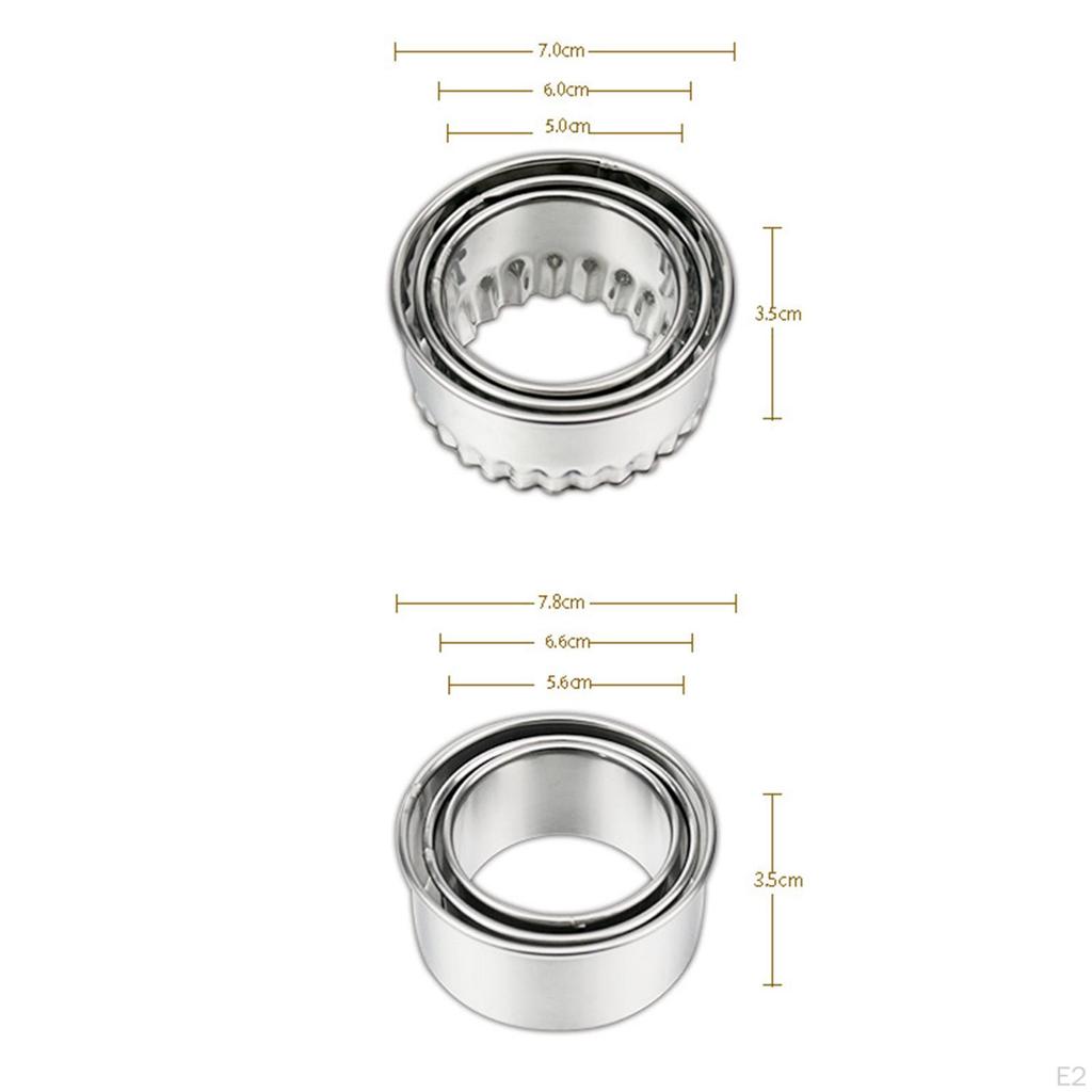 Dumpling Set, Accessories Maker Press Cutter, Stainless Steel for Cookie,