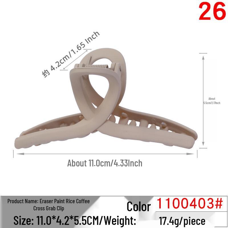 High-Quality Versatile Cross Claw Hair Clip – Stylish Large Ribbon Accessory