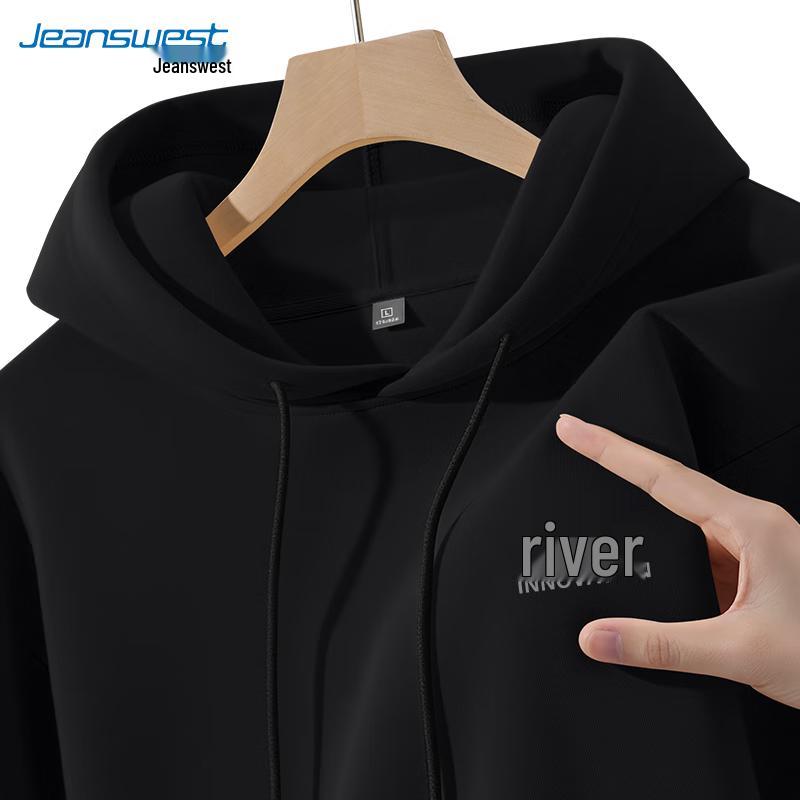 

JEANSWEST Men s Hooded Sweatshirt with Letter Print XL