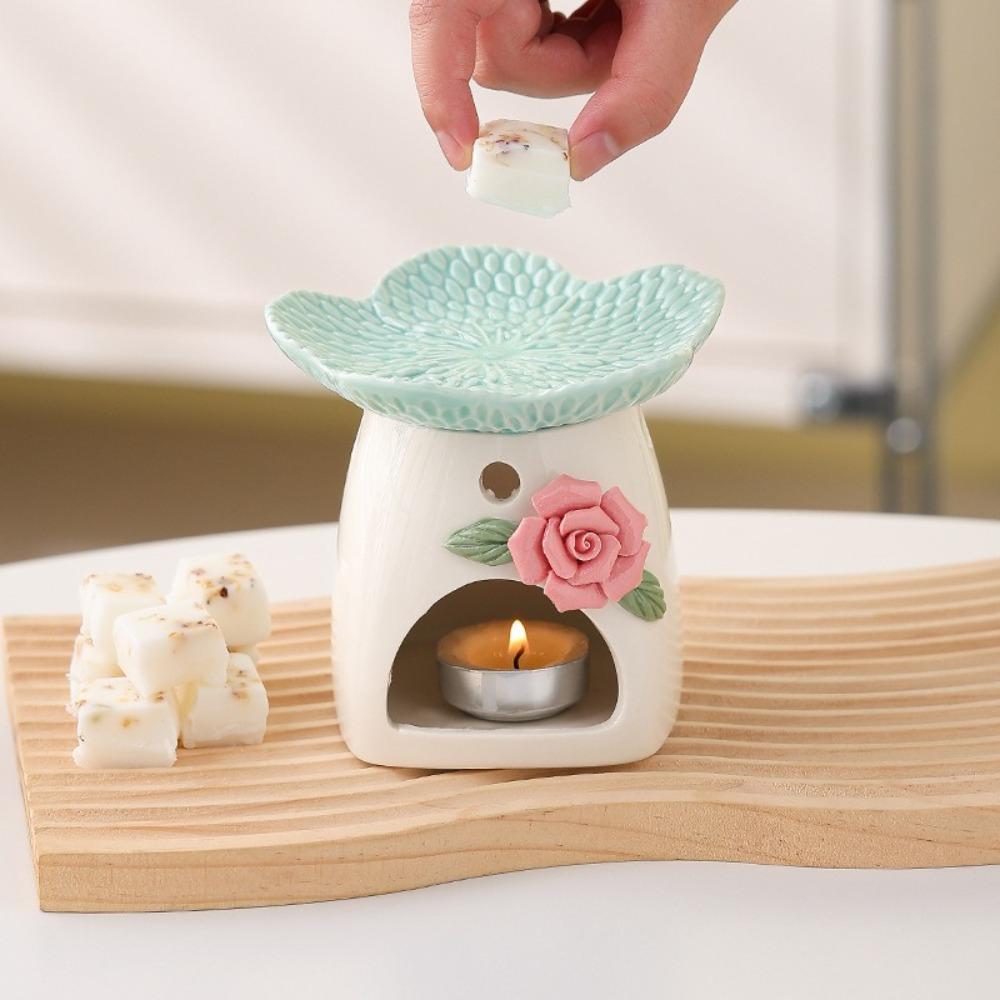 Eco-Friendly Flower Aromatherapy Stove Heat Resistant Essential Oil Diffuser  Yoga Room