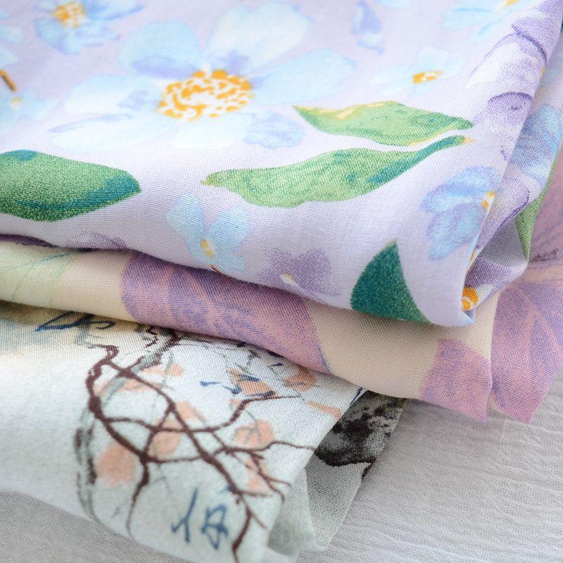 Sommer Mädchen Baumwolle und Seide Mückensichere Hose Dünn und Vielseitig Kinder Blumen Laternenhose Kunstbaumwolle Freizeithose