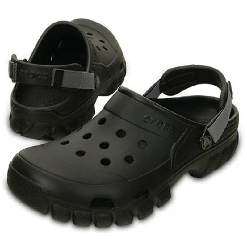 [CROCS] Off-road Sport Clog Sandals, Black/Graphite, Size 27 Cm