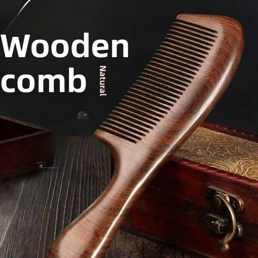 Wooden Comb Fine Teeth Massage Comb Hair Comb Wooden Hair Brush