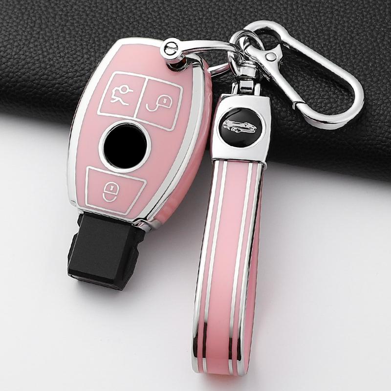 Fashion Tpu Car Key Case Cover Shell Fob For Mercedes Benz A B C E Class Gls Gla Glk Glc Cls Cla Amg W204 W205 W212 W463 W176