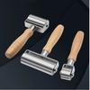 Wooden Handle Leather Press Edge Roller Iron Roll Edge Pressing Leather Roller Tool Platen Tools Handmade Design