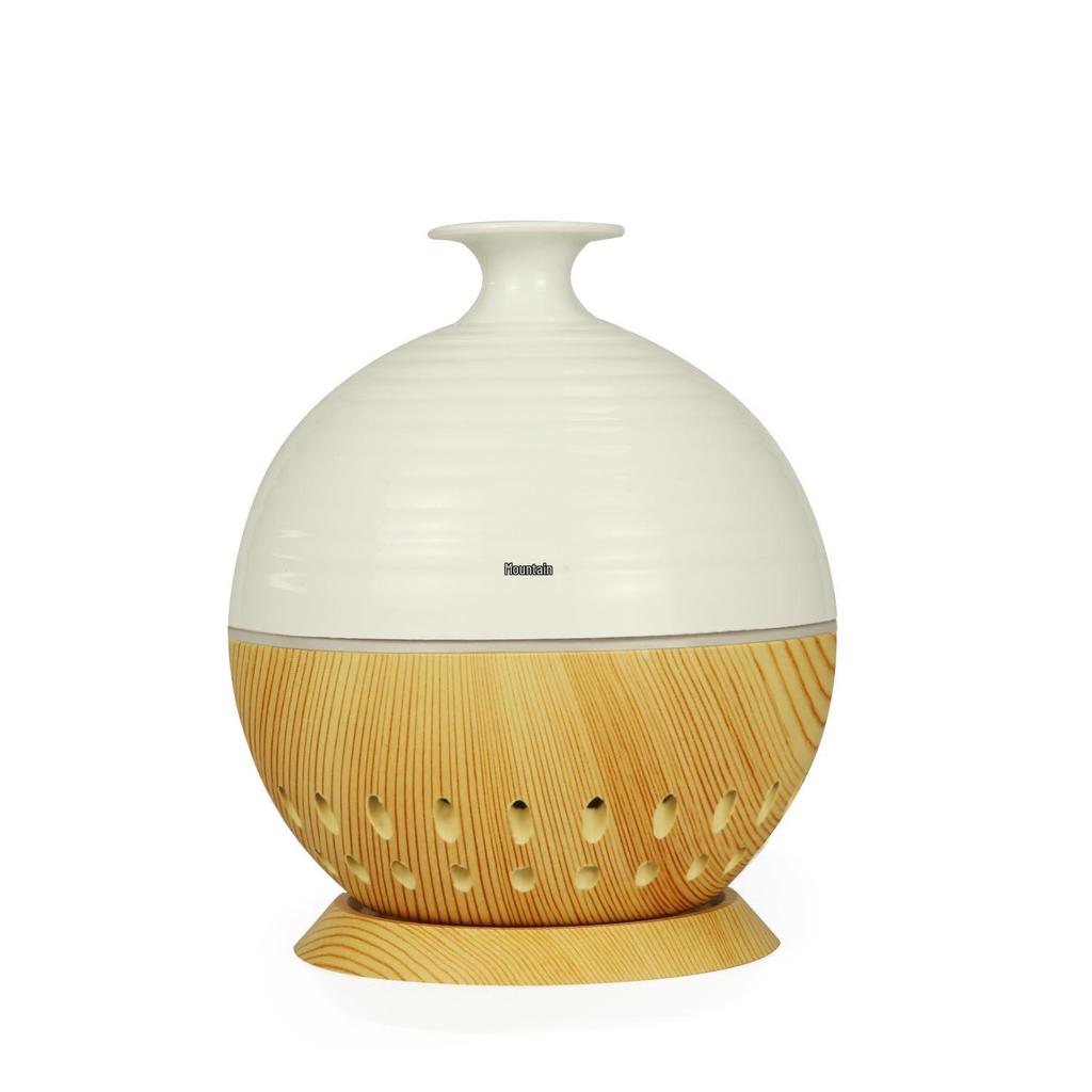 Wood Grain USB Aroma Diffuser & Translucent Humidifier