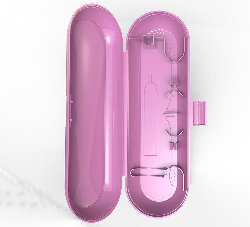 

Портативный дорожный футляр для электрической зубной щетки Oral B, дорожный футляр для электрической зубной щетки, универсальный футляр для хранения зубных щеток розовый