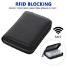Fashion Multi Slot Card Holder PU Leather Zipper Small Wallet Solid Color Coin Pouch Men Women
