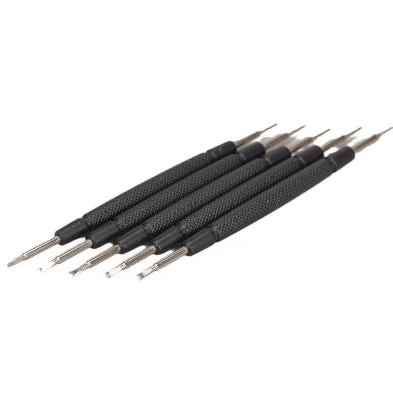 2.0v Double-Headed Spring Bar Tool with Cap Screwdriver and 0.8mm Pin for Watch Strap Adjustment