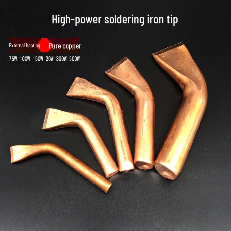 

High-Power Soldering Iron with Wooden Handle, 75-300W Tip & 500W Heating Core 100W Core