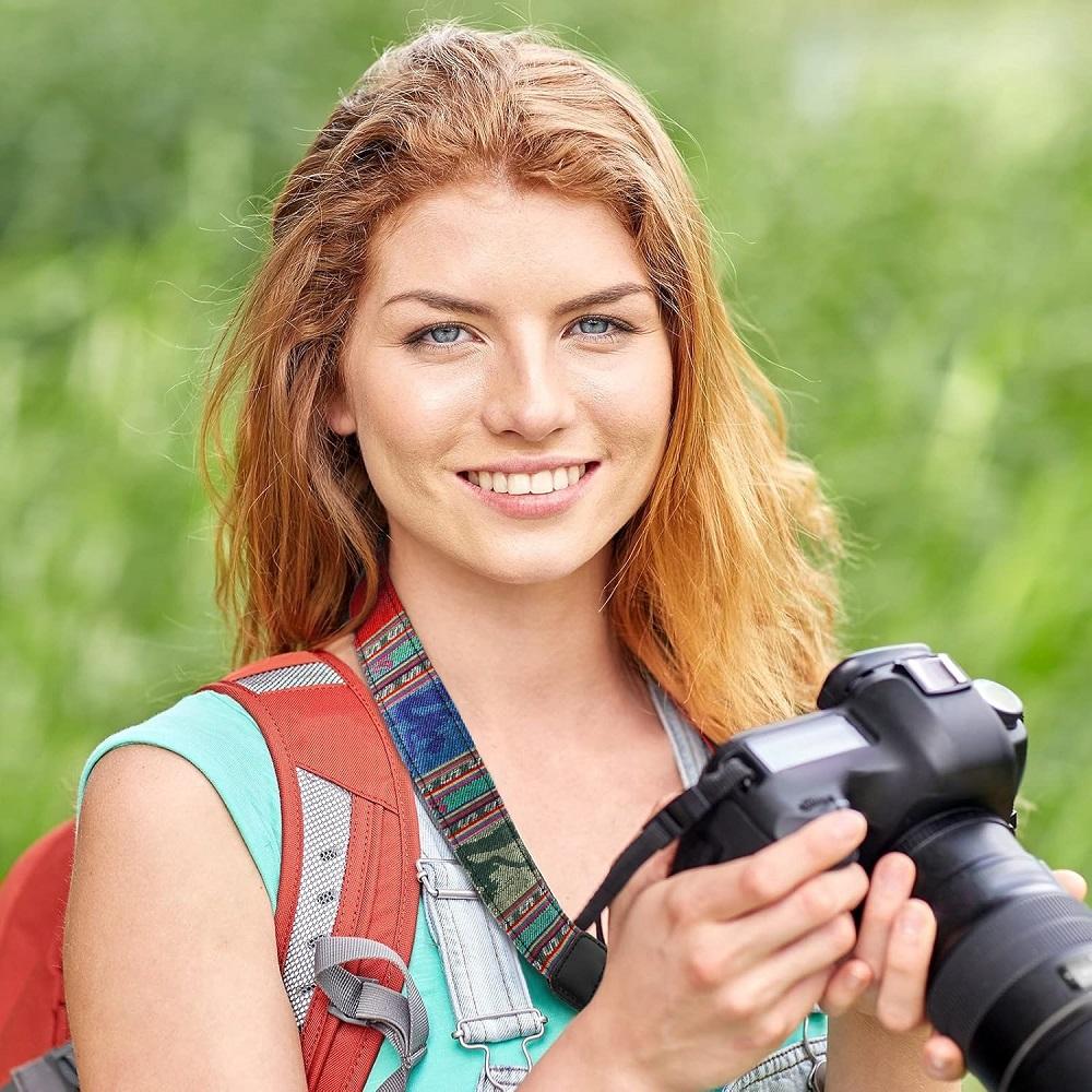 Vintage Camera Straps for Photographer Woven Adjustable Universal Neck Shoulder Strap Quick Release for All DSLR SLR Camera