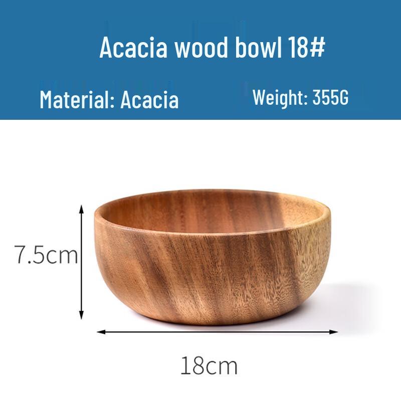 Acacia Wood Salad & Rice Serving Bowl
