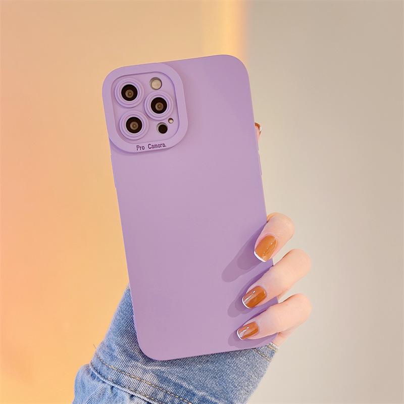 

Eye Pupil iPhone 17 Case - Compatible with iPhone 15, 13, 11, XS Max - Solid Color Silicone, Drop-Proof, Cross-Border. 15 фіолетовий