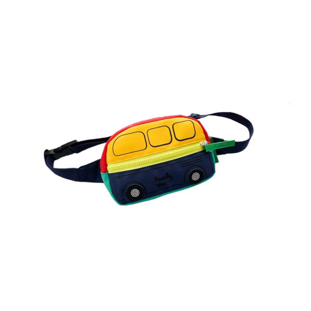 

Adjustable Belt Car Shape Waistbag Soft Children s Chest Bags Casual Crossbody Bag for Kids Boy жёлтый