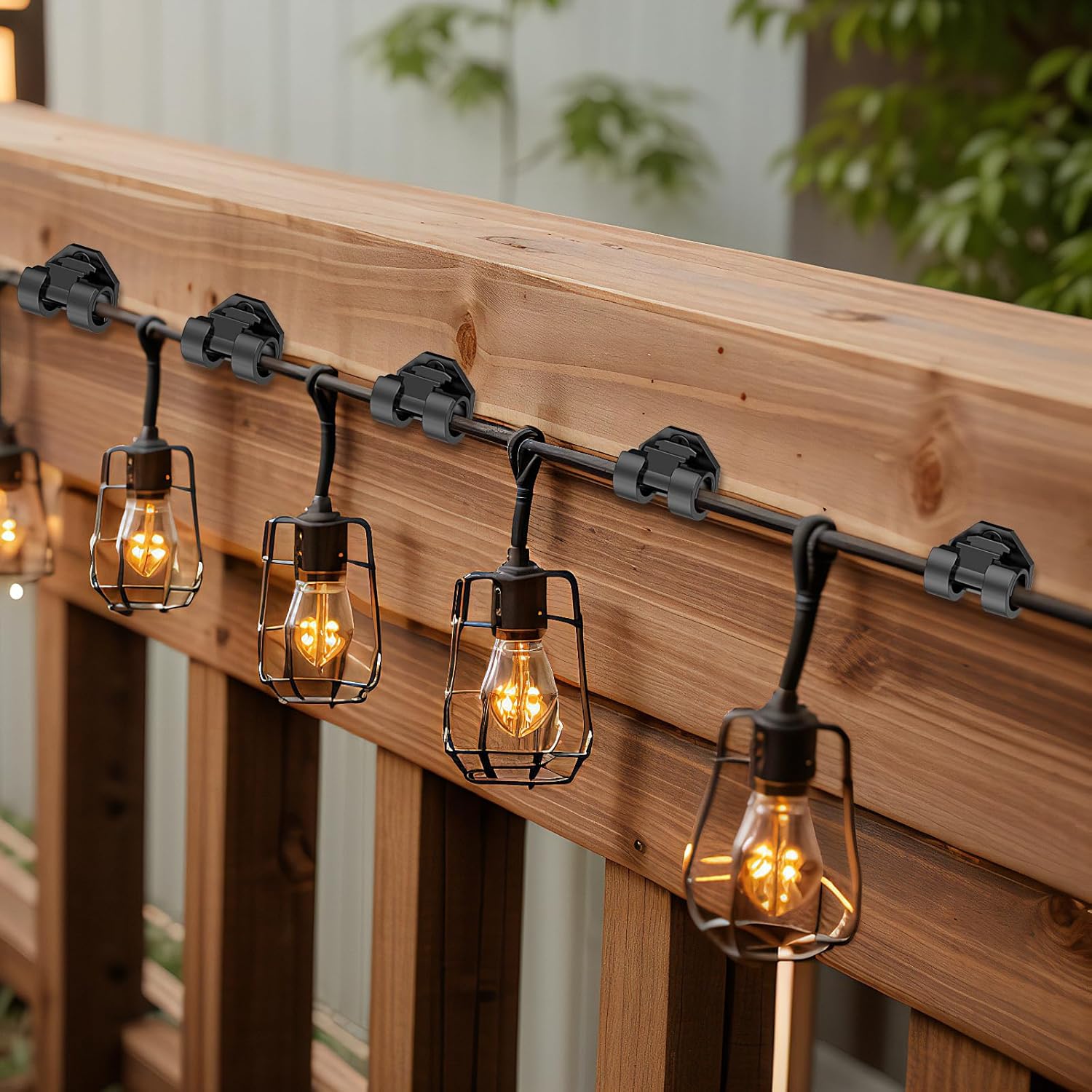 Крючки-клипсы для уличных гирлянд, Погодоустойчивые клипсы для рождественских огней, Крючки-подвесы для подвешивания рождественских огней, Сказочных огней, Кабеля, 20